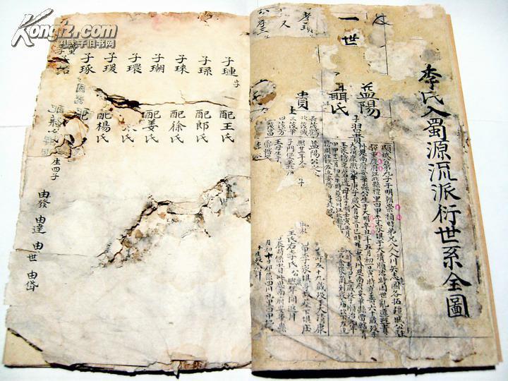 李氏族谱(明:崇祯.第1代至民国11世.全)