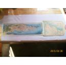 青岛观光地图（1938年日本在青岛印刷，含青岛市街图一张和观光大观地图一张）