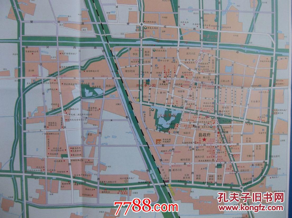 沛县交通旅游图-对开地图