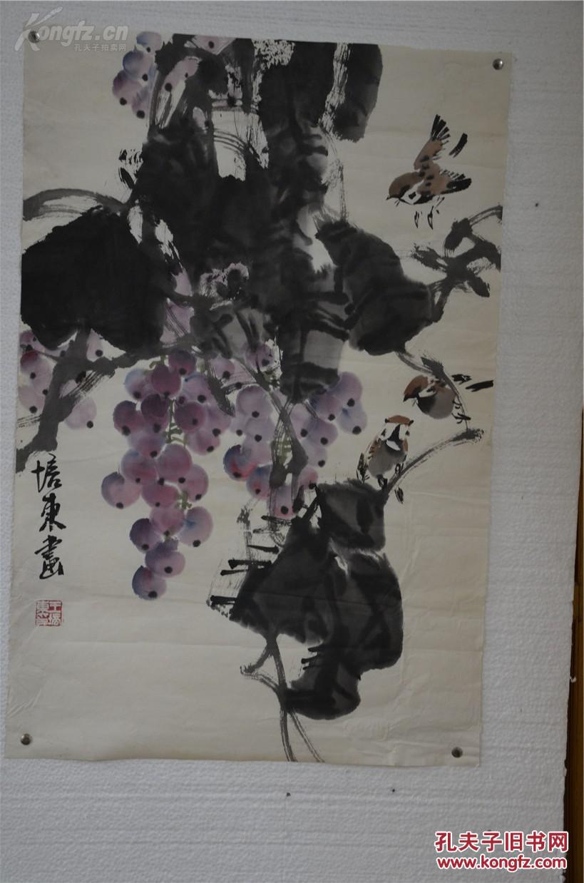 北京画院专业画家,国家一级美术师,教授王培东《花鸟》