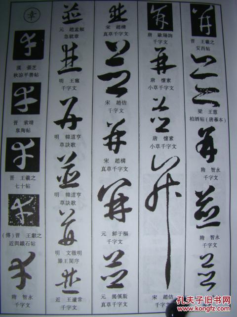 中国草书大字典 印刷极其清晰精美 存于书房