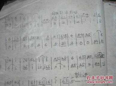 婺剧三五七曲谱_婺剧走广东曲曲谱(3)