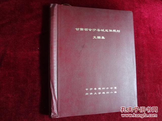 甘肃省会宁县城总体规划文图集