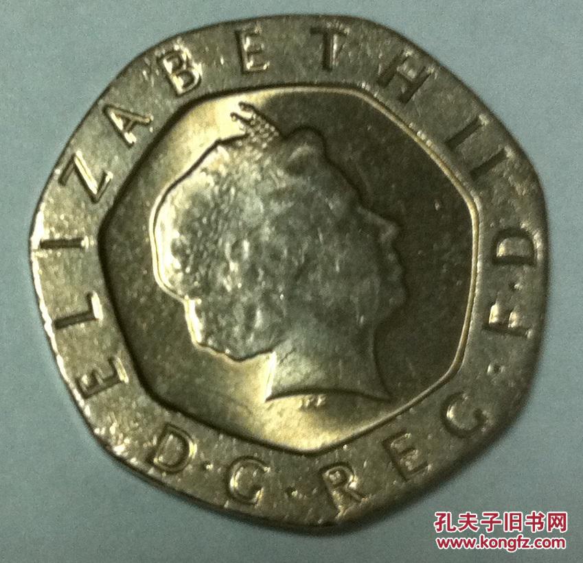 1999年 英国20便士硬币