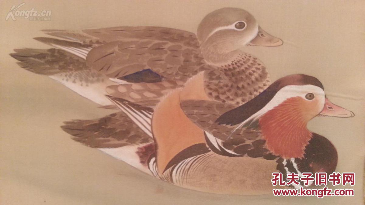 4305 (转店铺) 绢本名家手绘鸳鸯