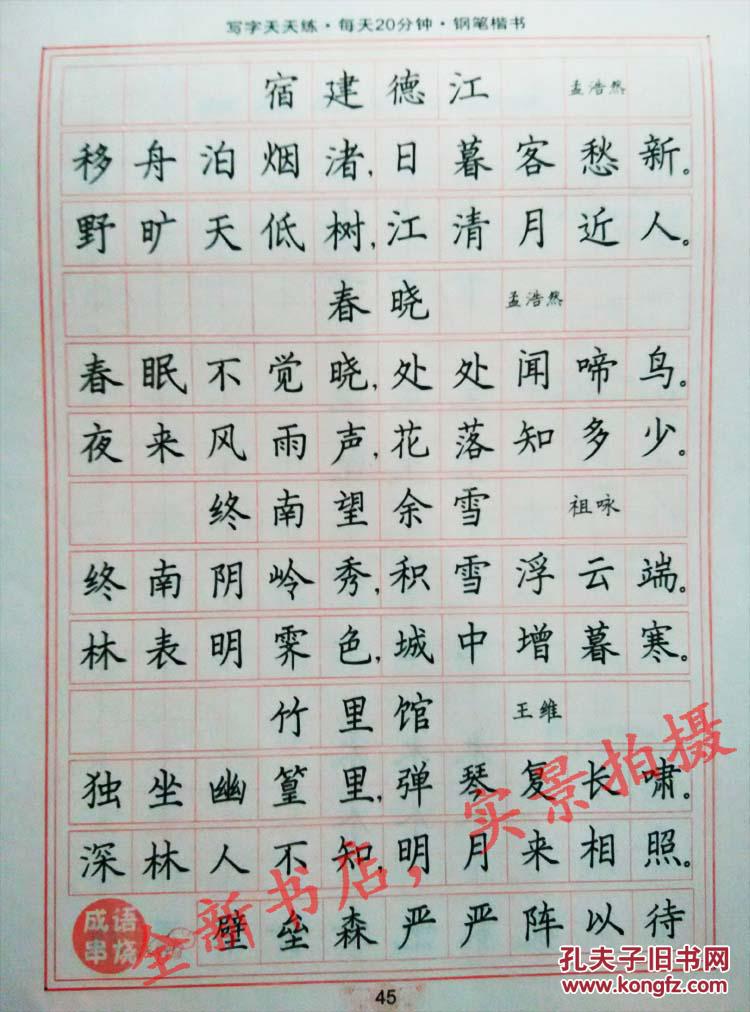 钢笔楷书每天20分钟 司马彦字帖 书法学习入门 全新防伪 正版特价