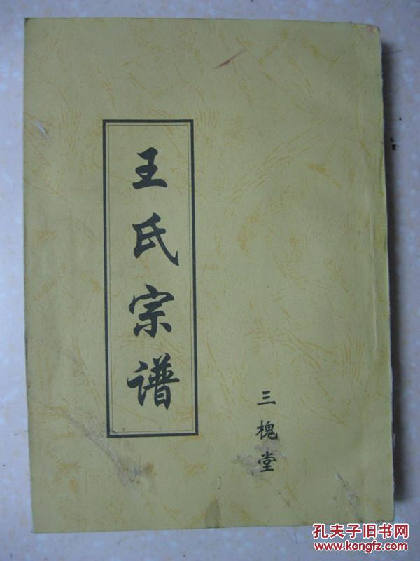 王氏宗谱(三槐堂.