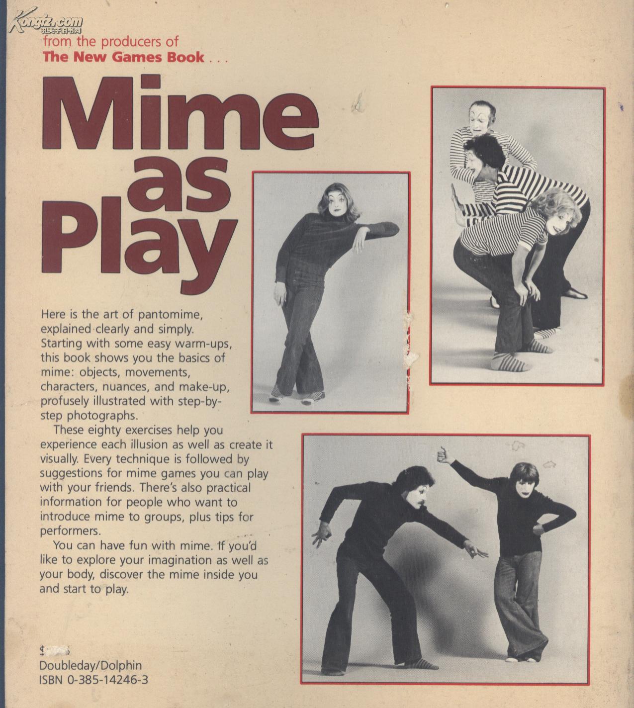 滑稽演员哑剧演员的动作和表情mime: a playbook of silent fantasy