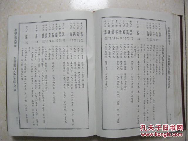 郑氏宗谱(全一卷.盐城建湖,荥阳堂,1998年重建本.辈序