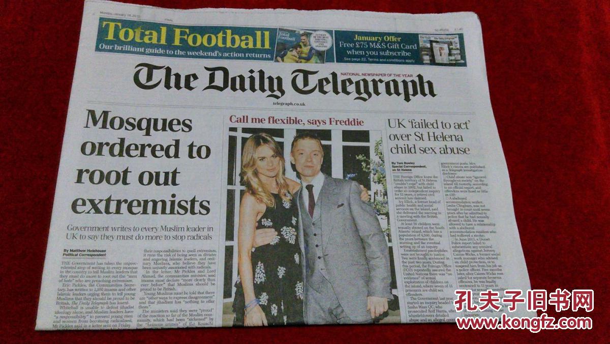 The Daily Telegraph,reuters the daily telegraph 每日电讯报 2015/01/19 星期一