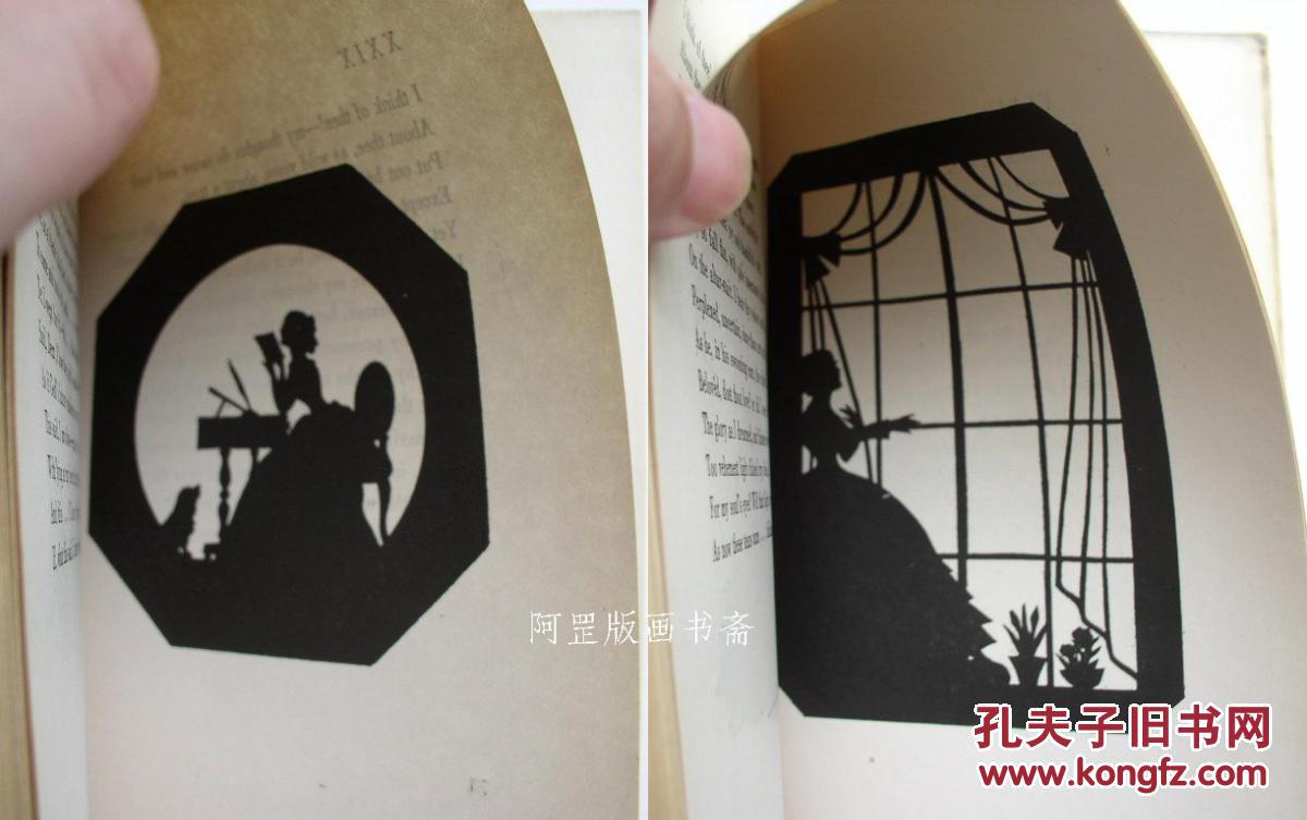 《葡萄牙十四行诗选》英国女诗人勃朗宁夫人诗集影绘艺术插图本1937年