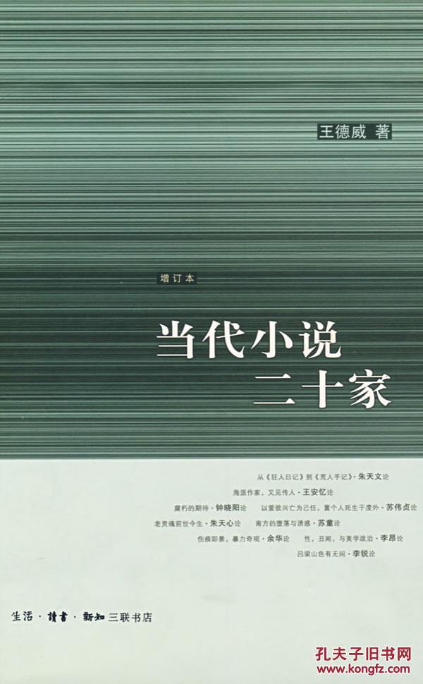 当代批评---当代小说二十家(增订本)
