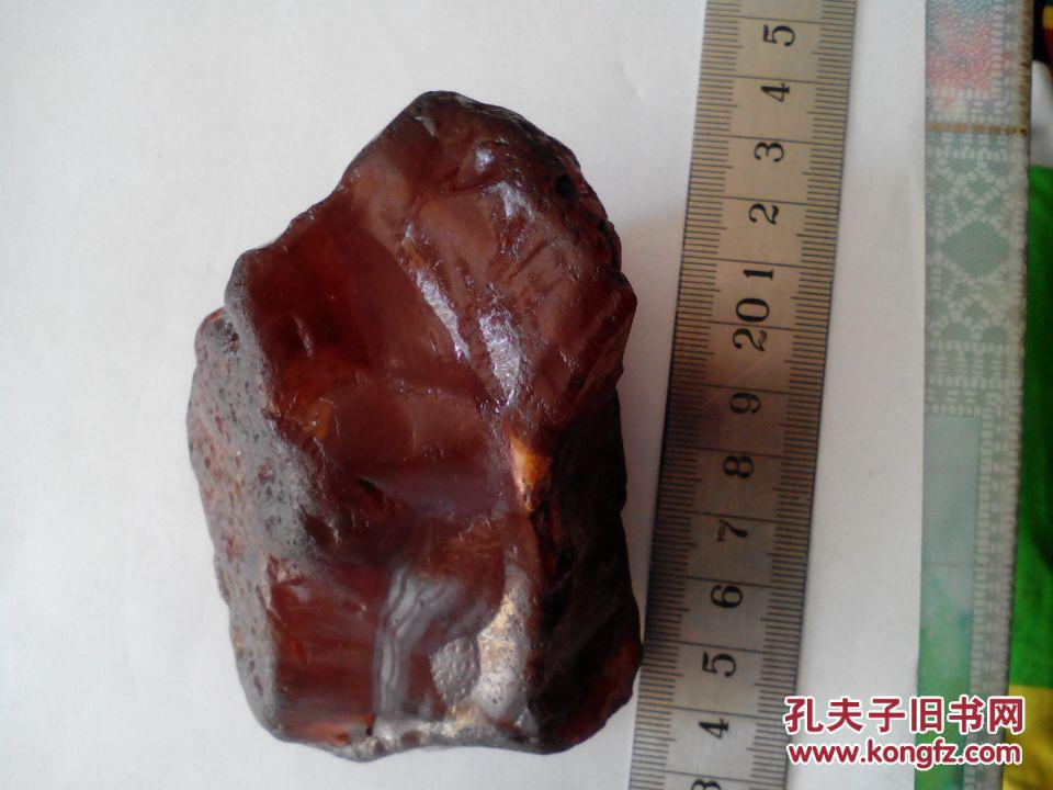 红玛瑙原石 雕料【天然奇石摆件,重量355克】水气足色泽艳