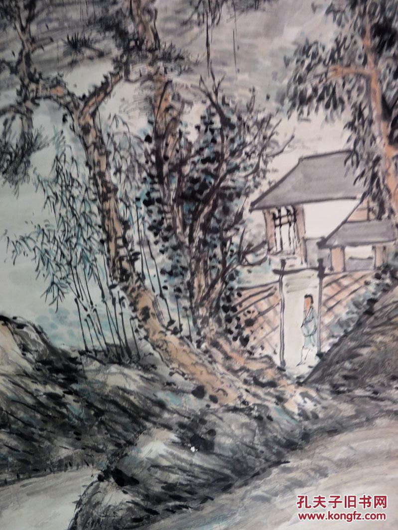 清风阁画廊著名画家杨伯润山水真迹立轴1510