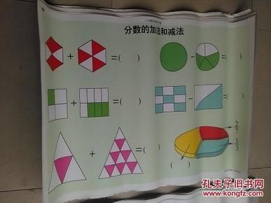 小学数学教学挂图 1--64幅全 2开全