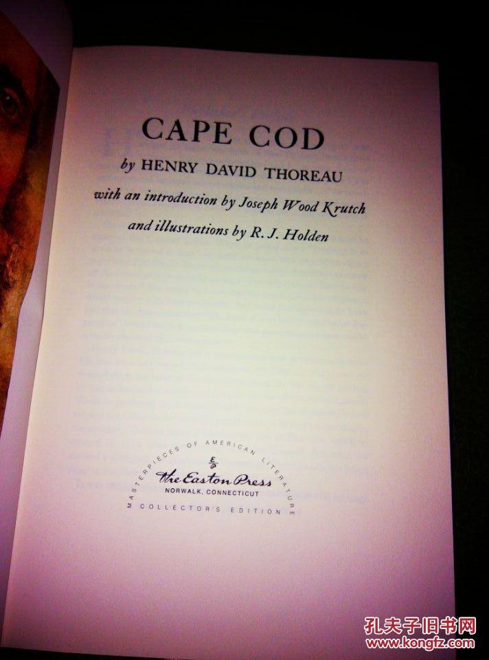 【图】CapeCod梭罗的《科德角》R.J.Holde视频和证件照图片