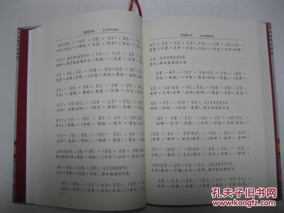 家谱尼博惹史家谱吉克吉布家族史谱彝族族谱吉木鹉麒彝族日古阿鲁家谱