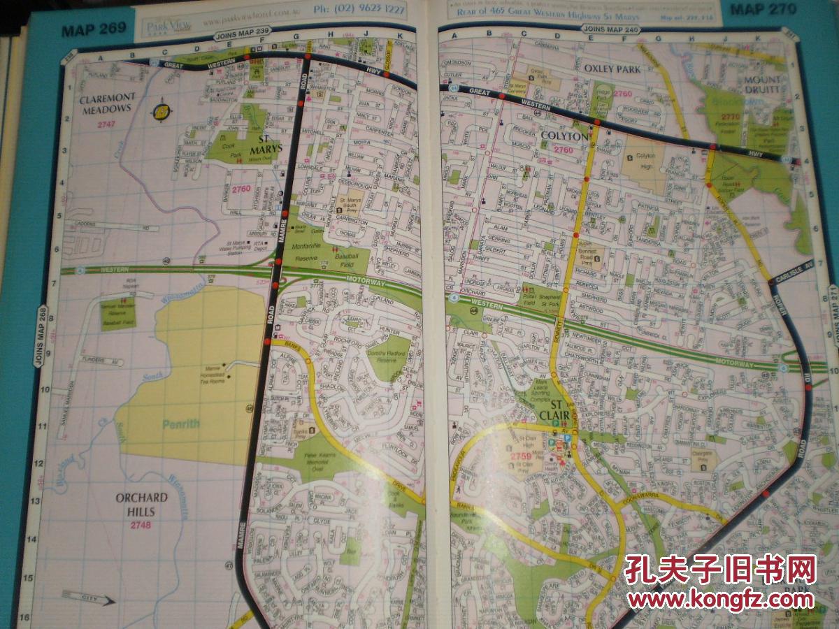 2007年英文原版澳大利亚悉尼地图册(sydney)图片