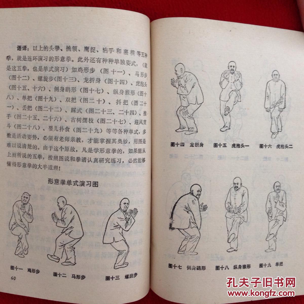 形意拳与内功十三段(早年老版武术书)实物拍照 按图发货【正版原版