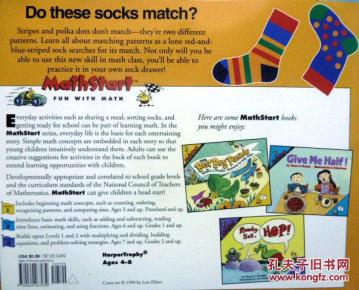 【图】英文原版 少儿学习绘本 Mathstart Match