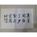 成都 毛笔书法行书软片 名言警句
