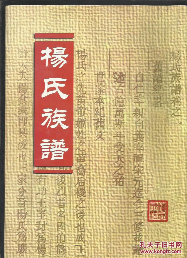 杨氏族谱_简介_作者:山西代县杨忠武祠_山西代县杨祠