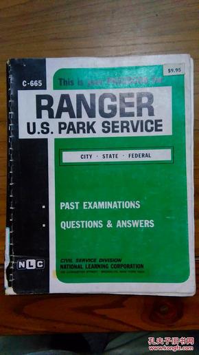 [英文原版+影印]Ranger:U.S. Park Service(Pas