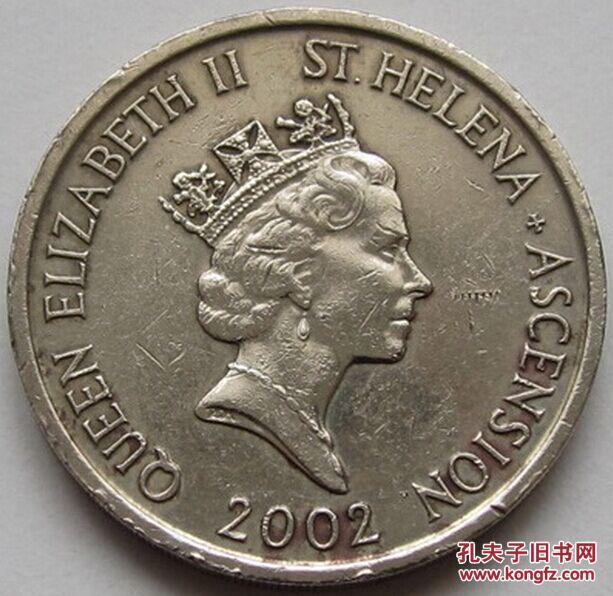 英国2英镑硬币 2002年(阿森松2英镑)