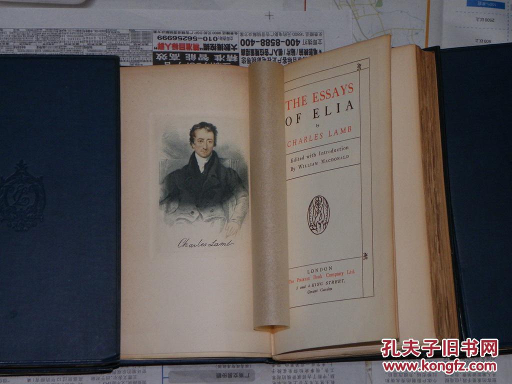 如图,1910年左右《查尔斯兰姆文集》12卷全