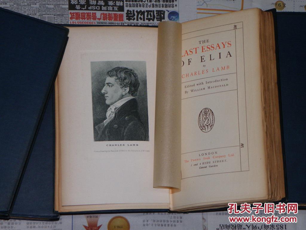 如图,1910年左右《查尔斯兰姆文集》12卷全