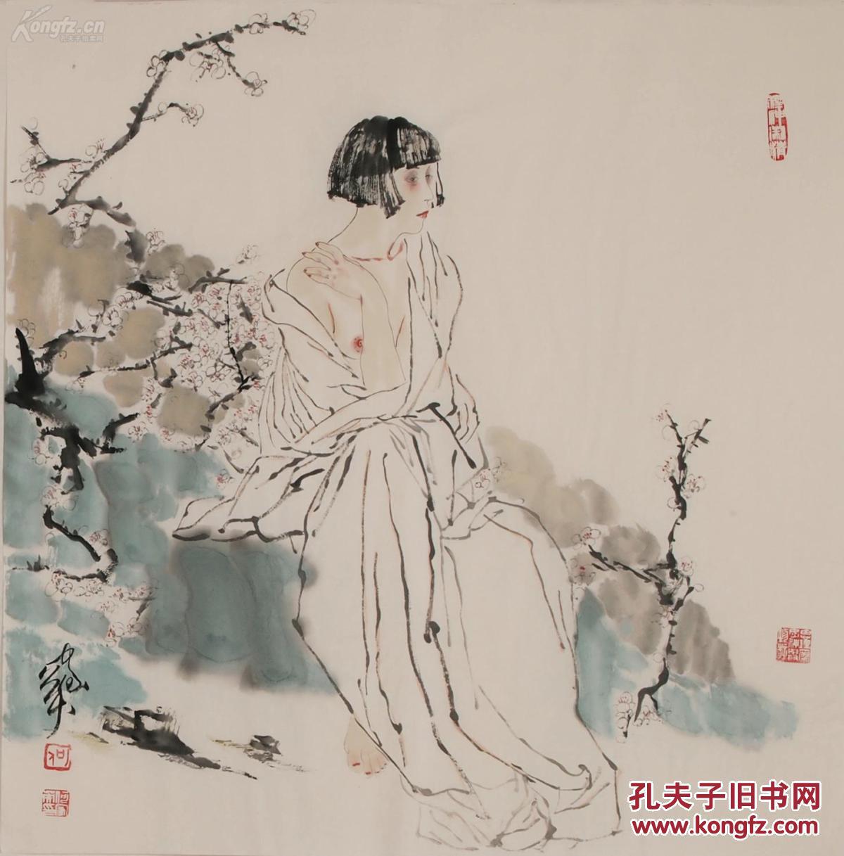 名家国画!何家英, 写意人物,写意,《冰清玉洁.
