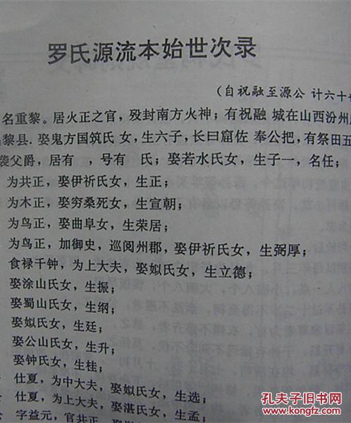 豫章郡-柏林堂:颍州罗姓族谱