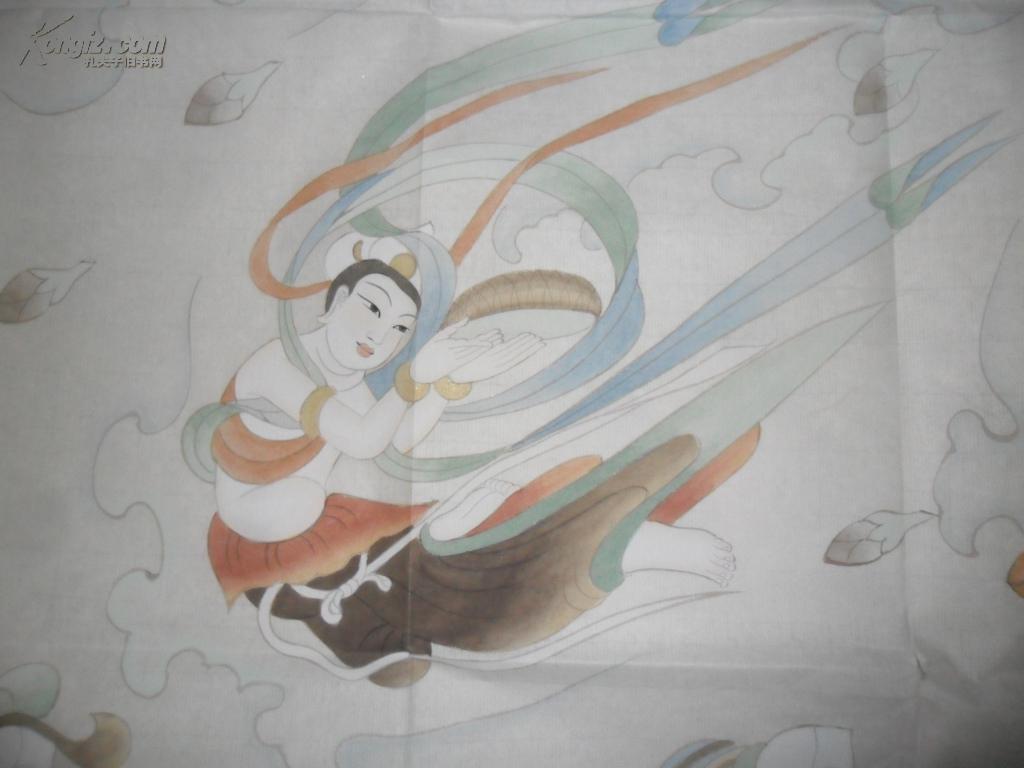 【包真】中国美协会员 敦煌工笔画派代表王亚玲女士精品人物 飞天 一