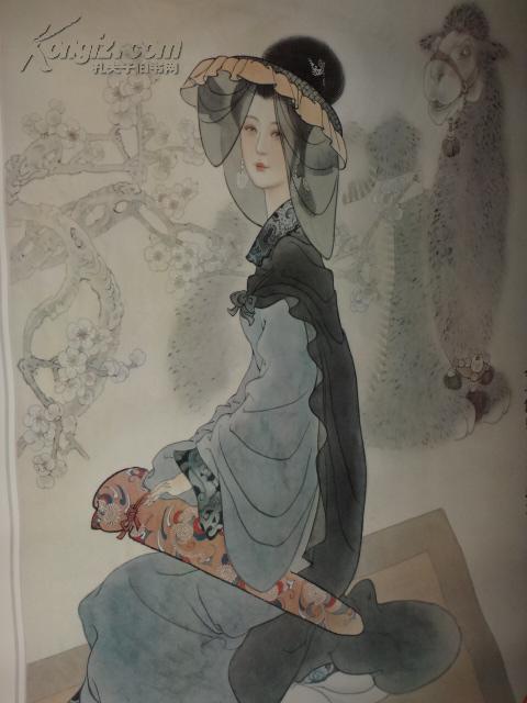 挂历1997年 中国历代才女挂历 名家绘画挂历 江恩莲,刘福芳绘画挂历