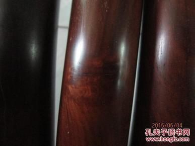 明式黄花梨家具称四根重6斤【单根69x3.6cm】包老保真