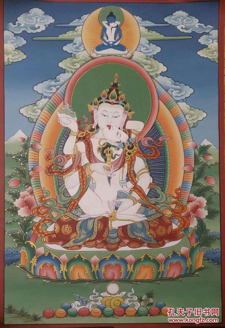 精美唐卡——金刚萨陲(不丹王国唐卡绘画师纯手工绘画