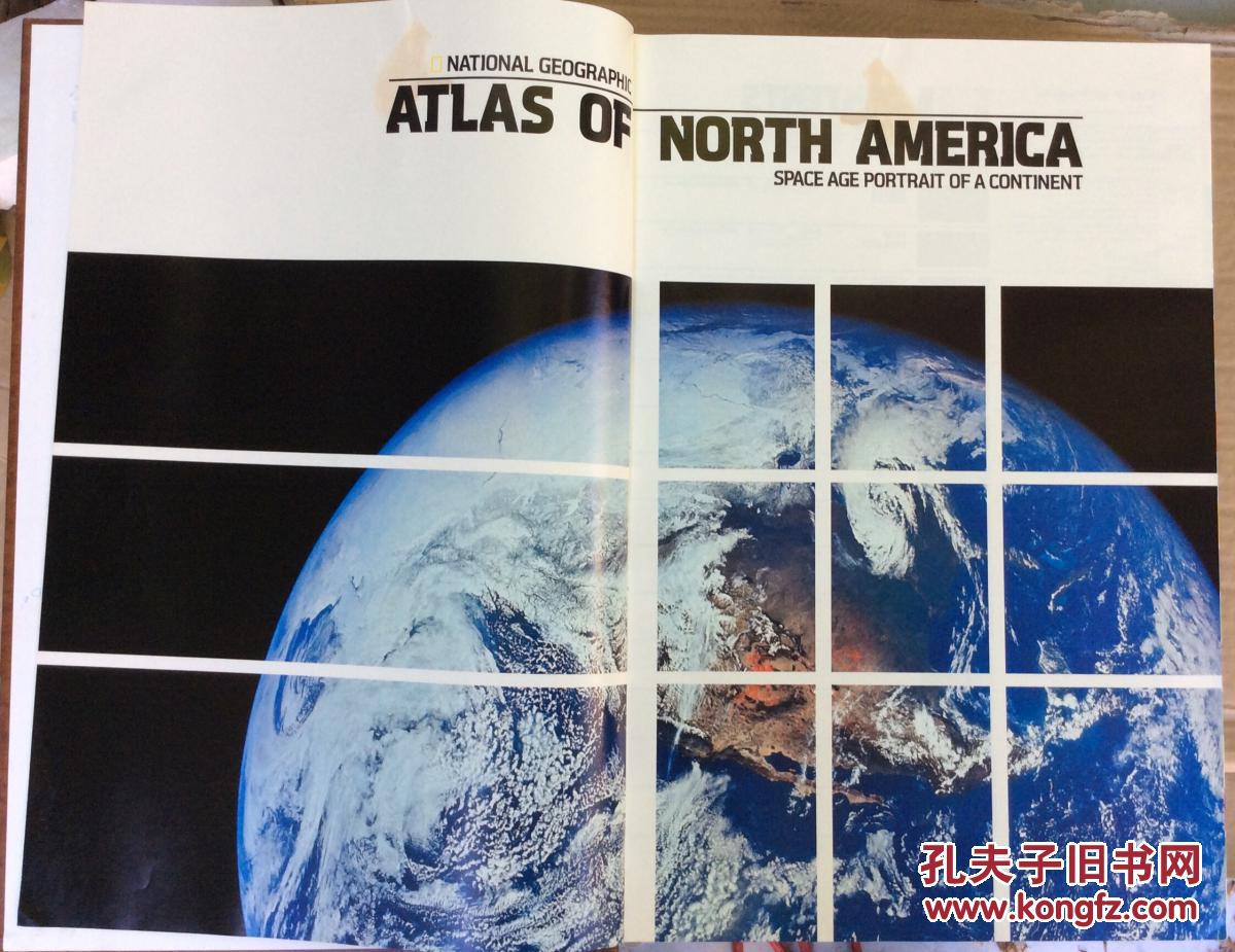 a continent wide,citywide atlas of north america: space age portrait of a continent (boo