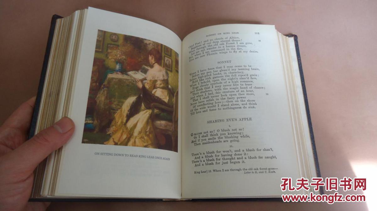 1929年the poetical works of john keats《约翰济慈诗全集》新编牛津