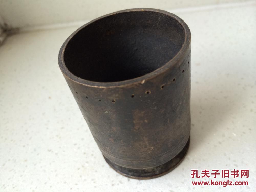 手工铜炮弹壳制作战地酒精炉