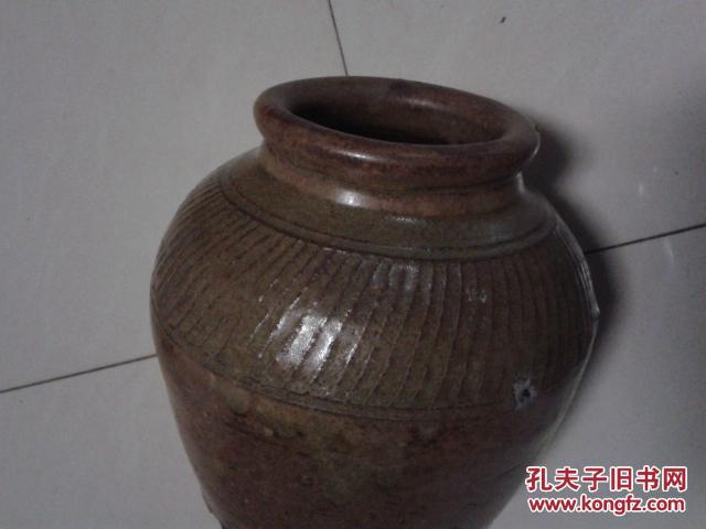 民国晚期席纹老盐罐子