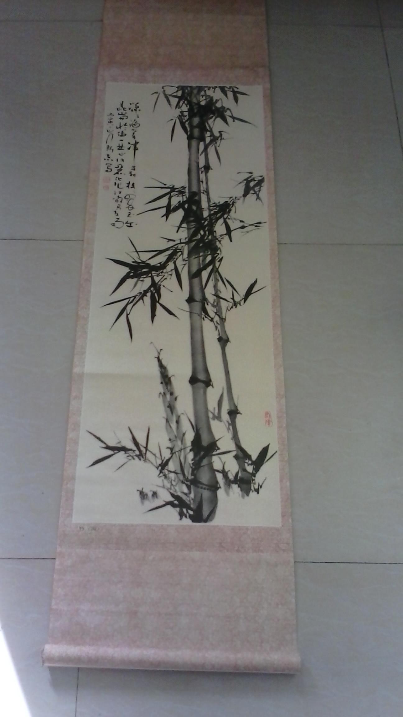 余新志画——竹(雨) 130*40cm>