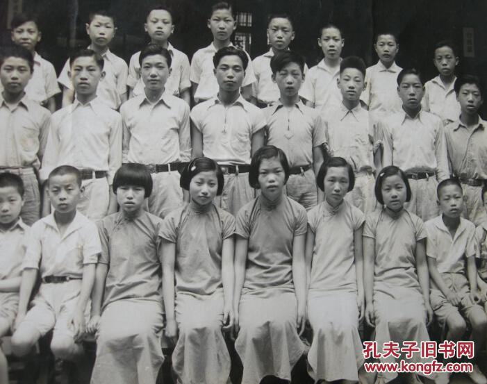 上海巽明小学,毕业合影——棓志(上海市立巽与小学创办于民国12年