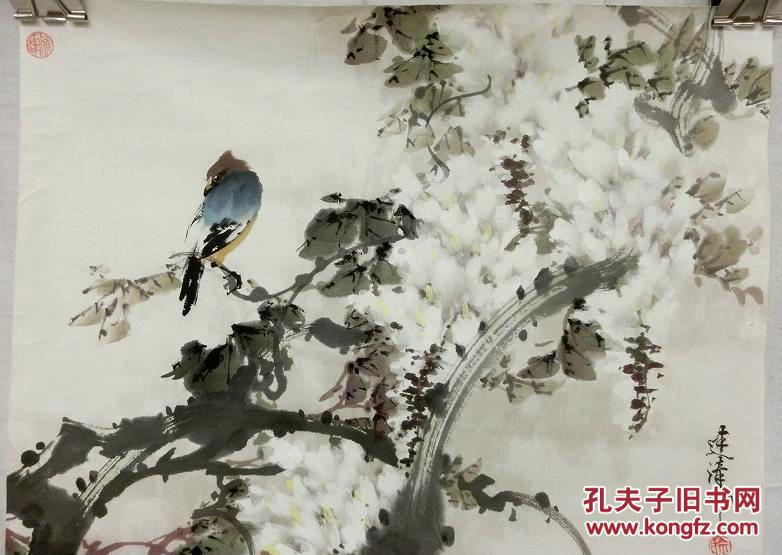 徐建清 紫藤花鸟