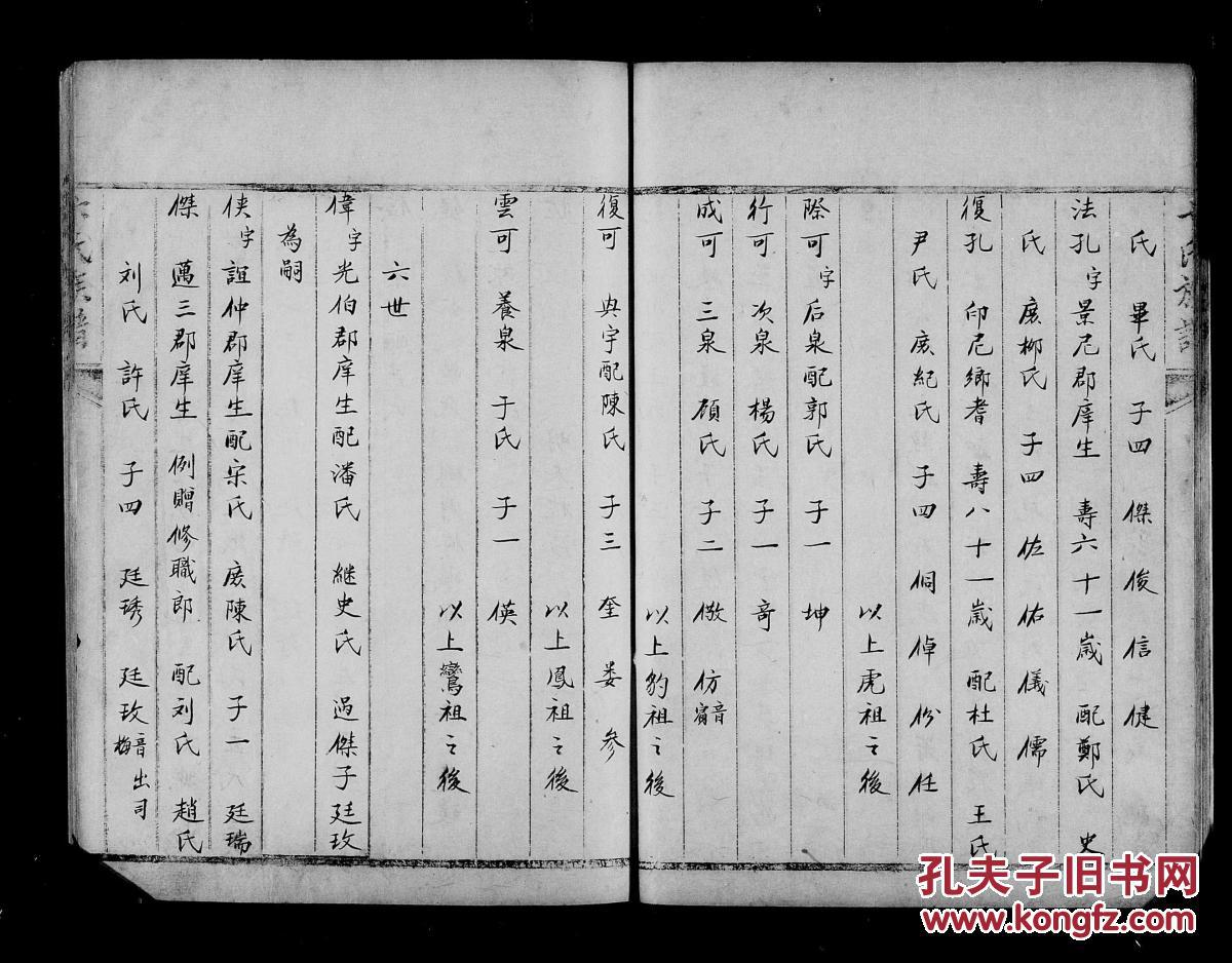 卞氏宗谱 【复印本】 山东惠民乐邑顺公支 16开 70页