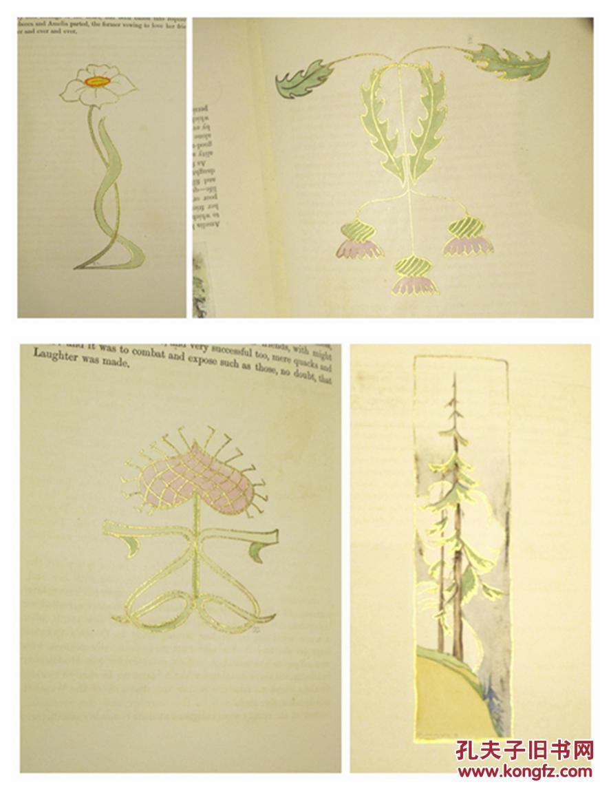 《萨克雷文集》50册,外加35幅署名手绘水彩插图 the works of