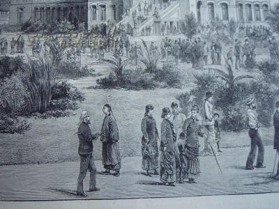 老绍兴,法国画报,1879年根据 照片制作的雕版画(摄影版画):清代 绍兴