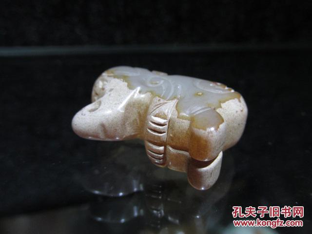 古镇高古玉河磨老玉重15克旺财狗这是一件器形古雅玉质上乘的老玉器