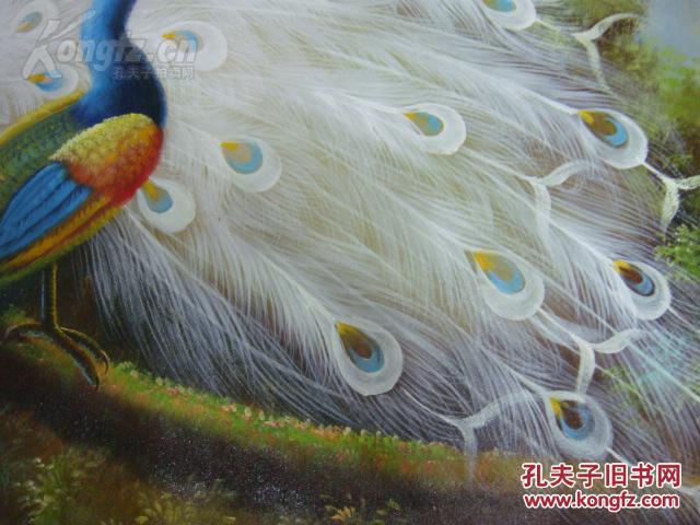 0701022英文签名---油画--凤凰90*60cm 拍品编号:19229390