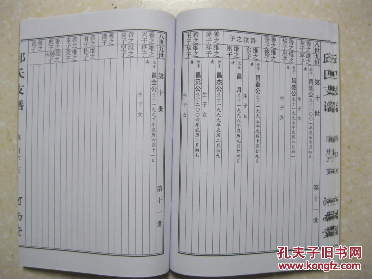 邱氏家谱.河南堂.江苏建湖县,阜宁县