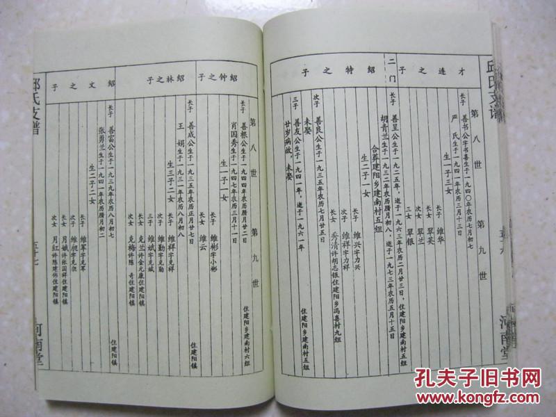族谱字辈大全图片邱氏家谱字辈对照表邱氏辈分排列顺序福建省建宁县邱